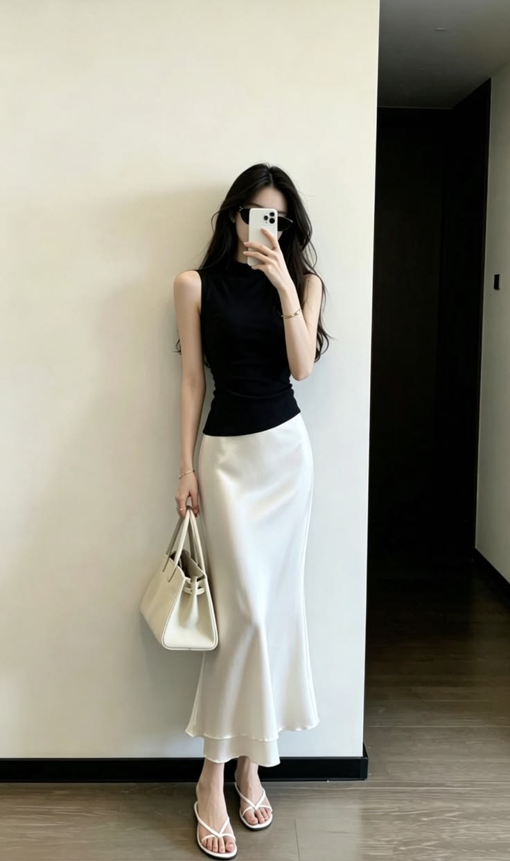 chân váy dài đẹp sang trọng